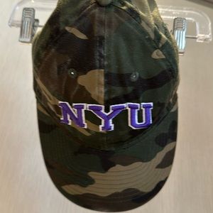 NYU basketball caps.